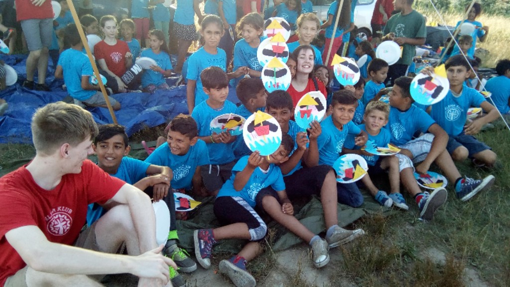 Violeta during a Klema Carnival at Capraške Poljane in 2017